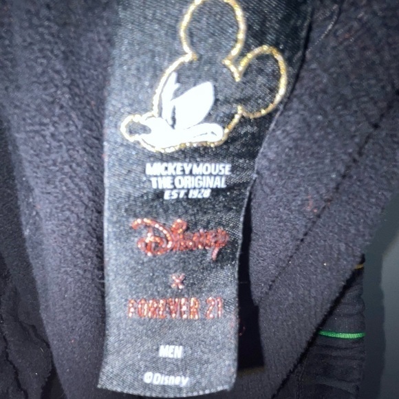 Disney x Forever 21 Joggers Mickey Mouse Patch Embroidered Full Length Ankle - Picture 3 of 9